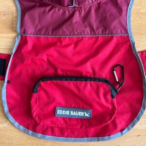 Eddie Bauer Dog Raincoat – Red – Size XS (20” Back Length)
